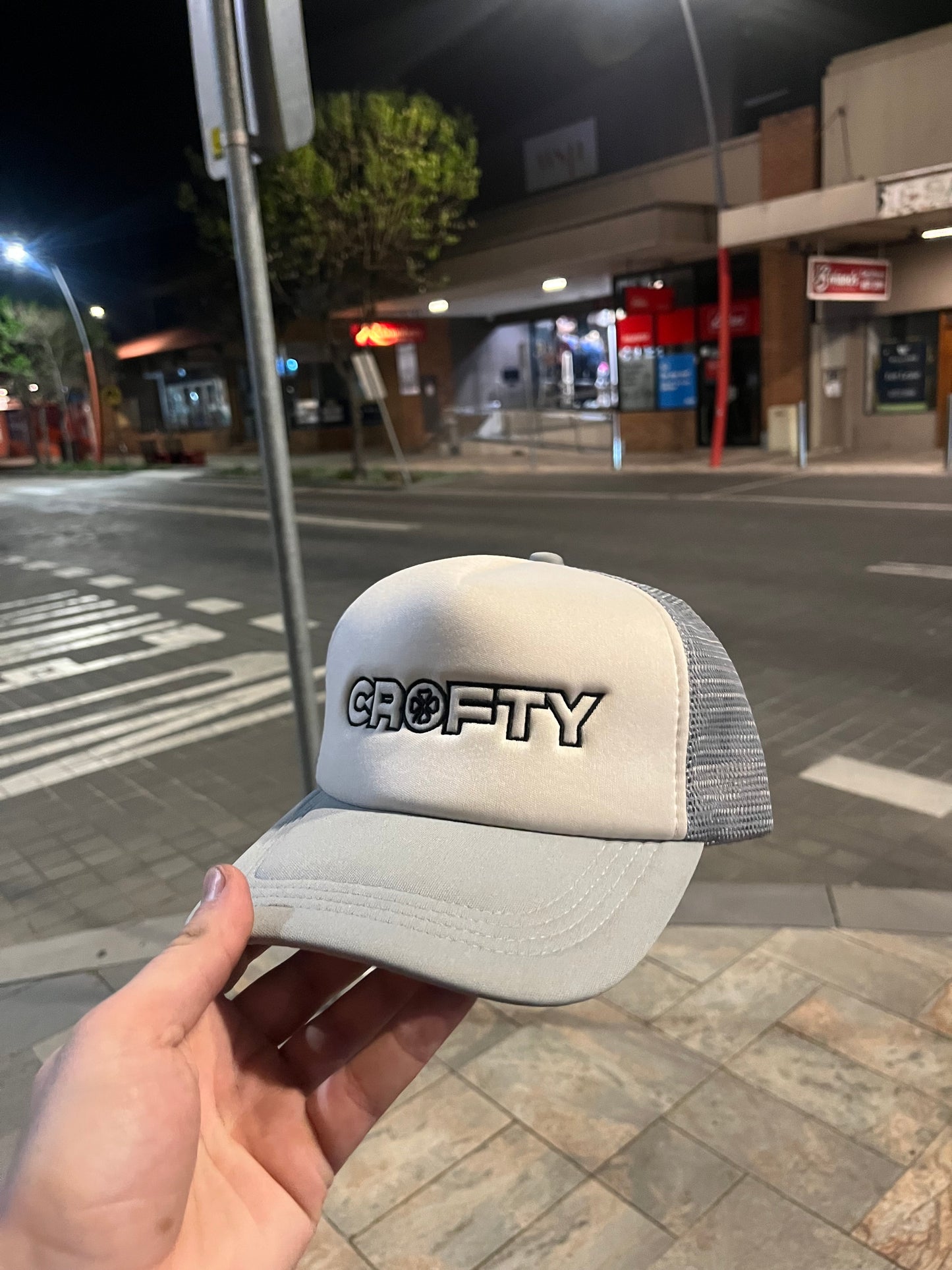 Grey Trucker Hat