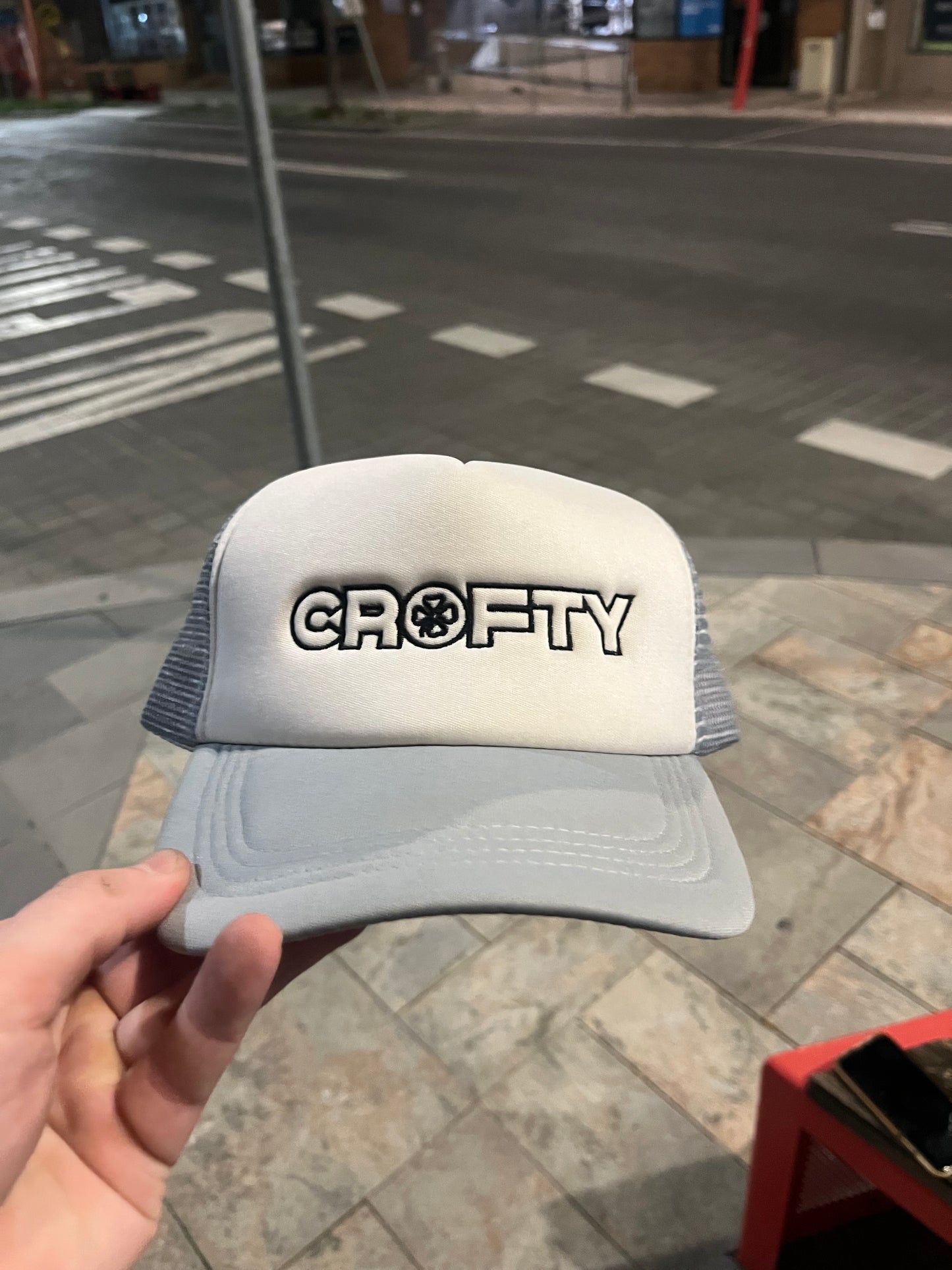 Grey Trucker Hat