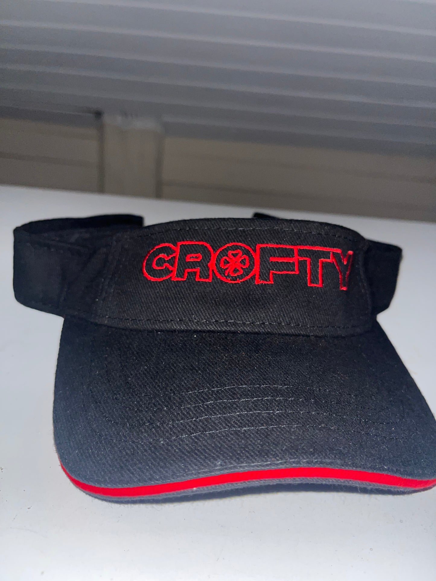 Red & Black Crofty Visor