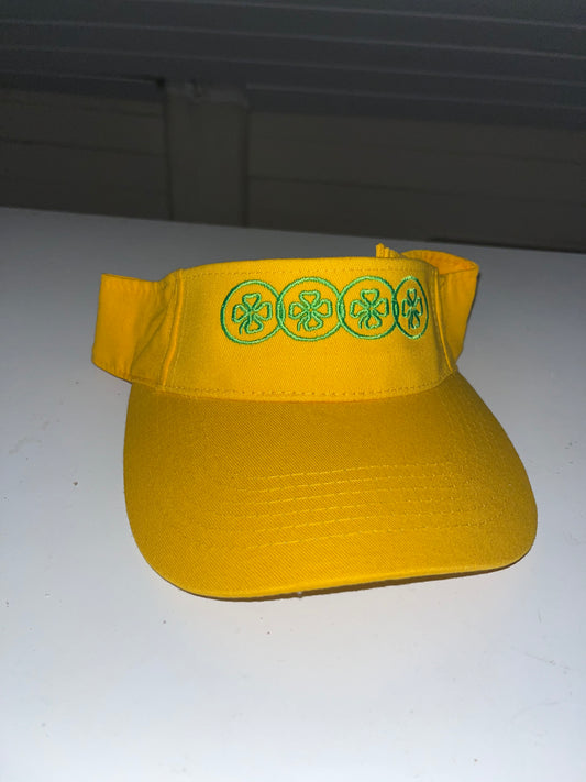 Yellow 4 Clover Visor