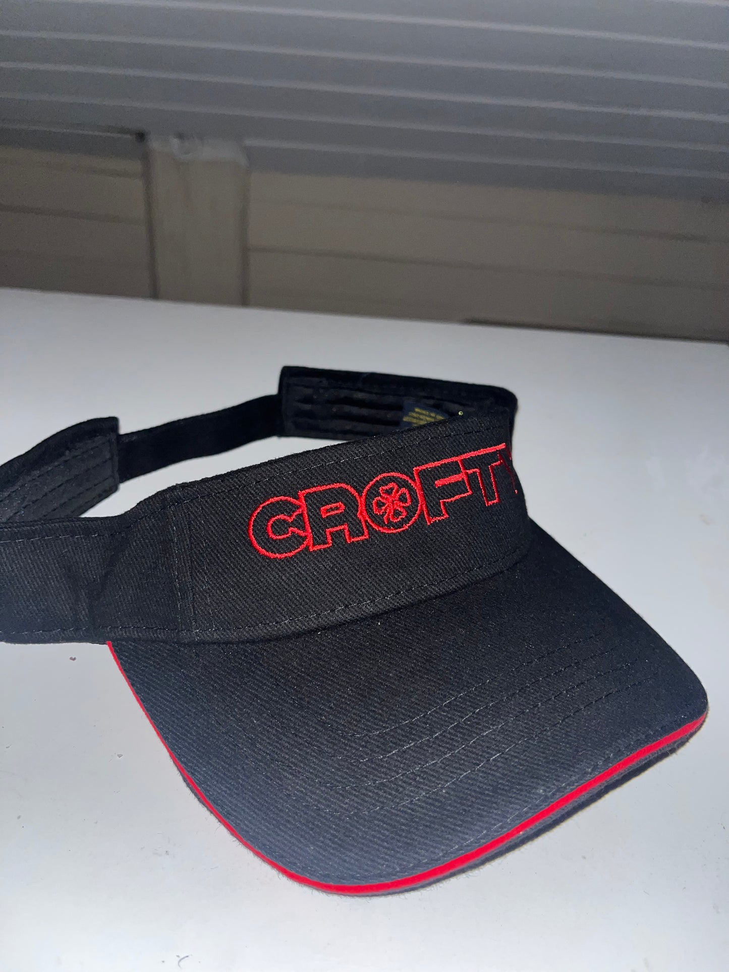 Red & Black Crofty Visor